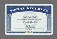 Awesome Blank Social Security Card Template