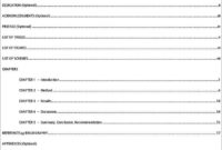 Awesome Blank Table Of Contents Template Pdf