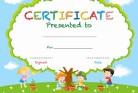 Awesome Certificate Of Achievement Template For Kids