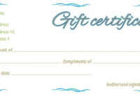 Awesome Company Gift Certificate Template
