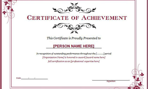 Awesome Contest Winner Certificate Template