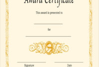 Awesome Dance Certificate Templates For Word 8 Designs