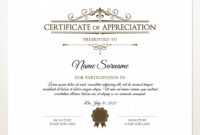 Awesome Free Certificate Of Appreciation Template Downloads