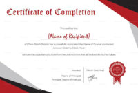 Awesome Free Certificate Of Completion Template Word