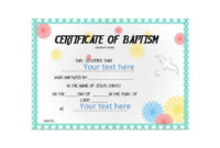 Awesome Free Fillable Baby Dedication Certificate Download