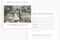 Awesome Free Photography Gift Certificate Template