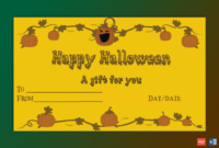 Awesome Halloween Certificate Template