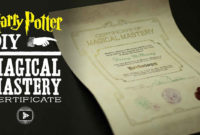 Awesome Harry Potter Certificate Template
