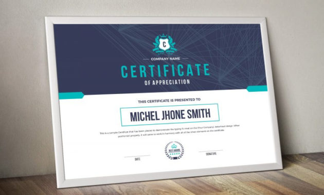 Awesome Landscape Certificate Templates