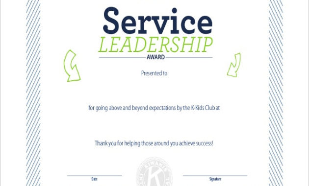 Awesome Leadership Award Certificate Templates