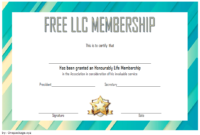 Awesome Life Membership Certificate Templates