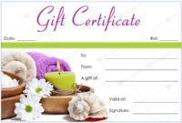 Awesome Massage Gift Certificate Template Free Printable
