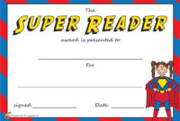 Awesome Star Reader Certificate Template Free