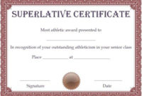 Awesome Superlative Certificate Template