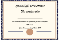Awesome Training Certificate Template Word Format