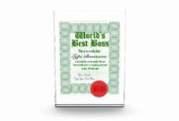Awesome Worlds Best Boss Certificate Templates Free