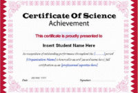 Best 10 Science Fair Winner Certificate Template Ideas