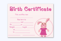 Best Birth Certificate Template For Microsoft Word