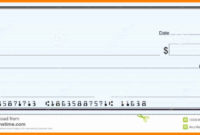 Best Blank Cheque Template Uk
