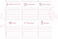 Best Blank Grocery Shopping List Template