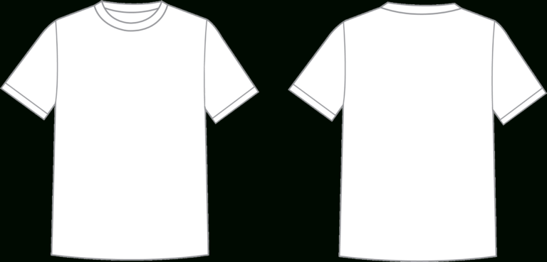 Best Blank T Shirt Outline Template – Sparklingstemware