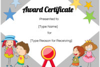 Best Certificate Of Achievement Template For Kids