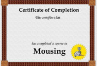 Best Certificate Of Completion Template Word
