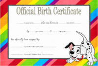 Best Cute Birth Certificate Template