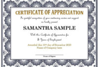 Best Editable Certificate Of Appreciation Templates