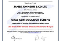 Best Firefighter Training Certificate Template