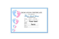 Best Free Printable Baby Dedication Certificate Templates