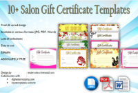 Best Free Printable Manicure Gift Certificate Template
