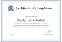 Best Free Training Completion Certificate Templates