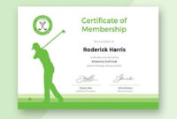 Best Golf Certificate Templates For Word