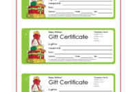 Best Homemade Christmas Gift Certificates Templates