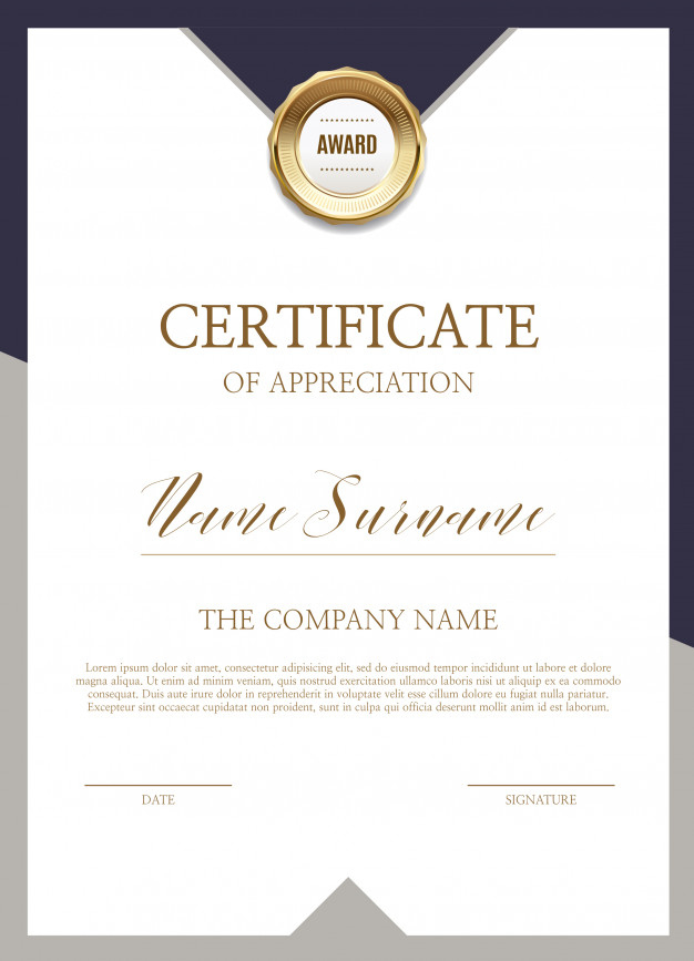 Best In Appreciation Certificate Templates