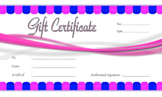 Best Nail Salon Gift Certificate Template
