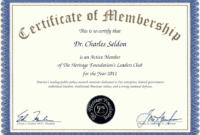 Best New Member Certificate Template