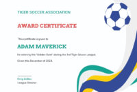Best Soccer Mvp Certificate Template
