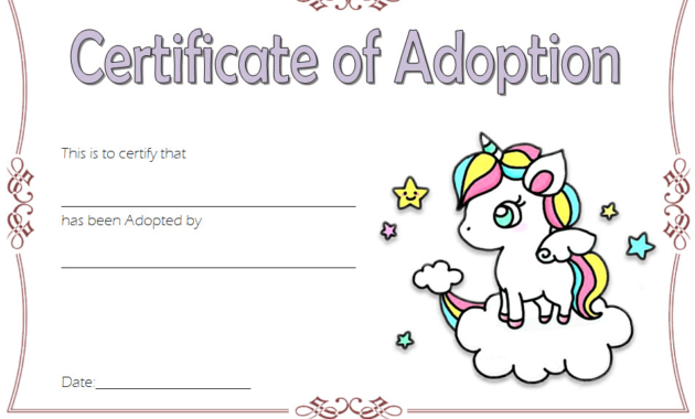 Best Stuffed Animal Birth Certificate Template 7 Ideas