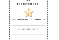 Best Swimming Achievement Certificate Free Printable