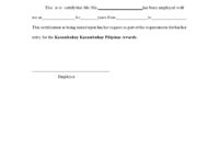 Best Template Of Certificate Of Employment