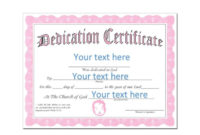 Fantastic Baby Dedication Certificate Templates