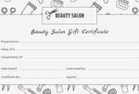Fantastic Black And White Gift Certificate Template Free