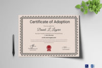 Fantastic Blank Adoption Certificate Template