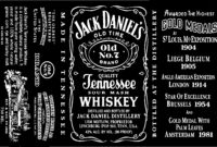 Fantastic Blank Jack Daniels Label Template
