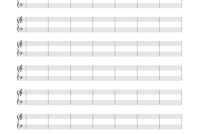 Fantastic Blank Sheet Music Template For Word