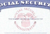 Fantastic Blank Social Security Card Template