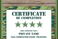 Fantastic Boot Camp Certificate Template