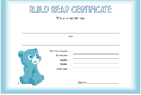 Fantastic Build A Bear Birth Certificate Template